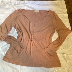 Scoop Neck Long Sleeves Shirt